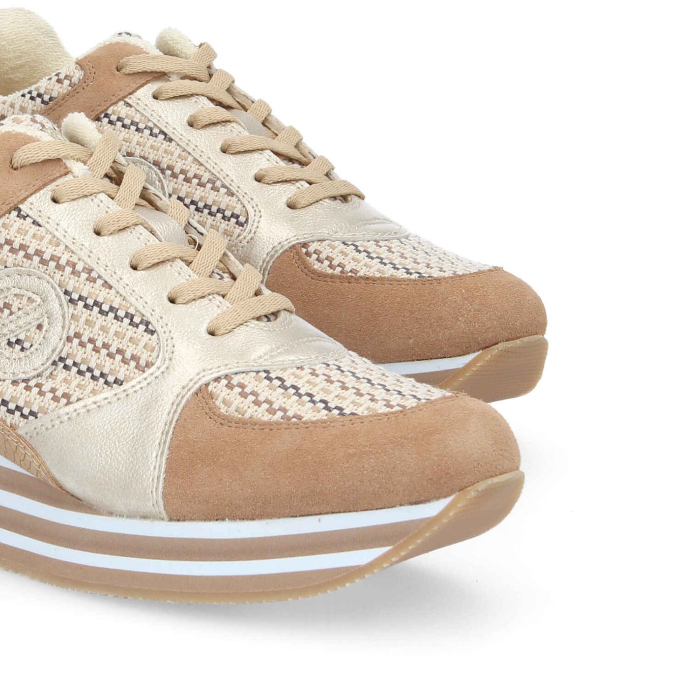 PARKO JOGGER W - GRASS/SDE/NACRE - NOISETTE/NUDE/GOLD